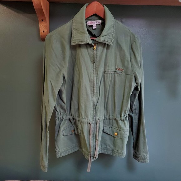 Guess | Olive Green Utility Jacket - Picture 1 of 3